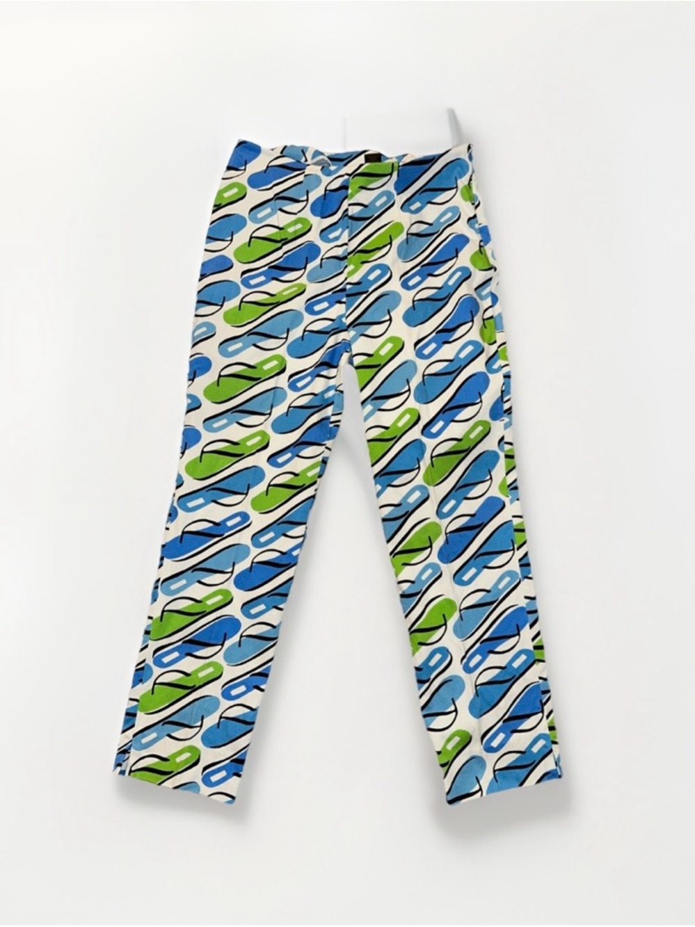 Grace Elements Flip-Flop Print Pajama Pants in Blue & Green